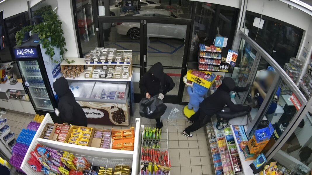 Bellflower Gas Station Looting During Street Takeover