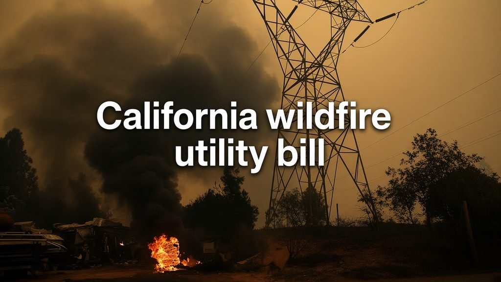 California wildfire utility bill, California wildfire bill, SB 492 California, California utility wildfire liability, wildfire survivor compensation, utility executive accountability, California wildfire news, California utility companies, California wildfire legislation, Gavin Newsom wildfire bill, California wildfire survivors